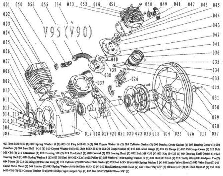 Угольник 3/4" 056V90 для поршневого блока V90 фото